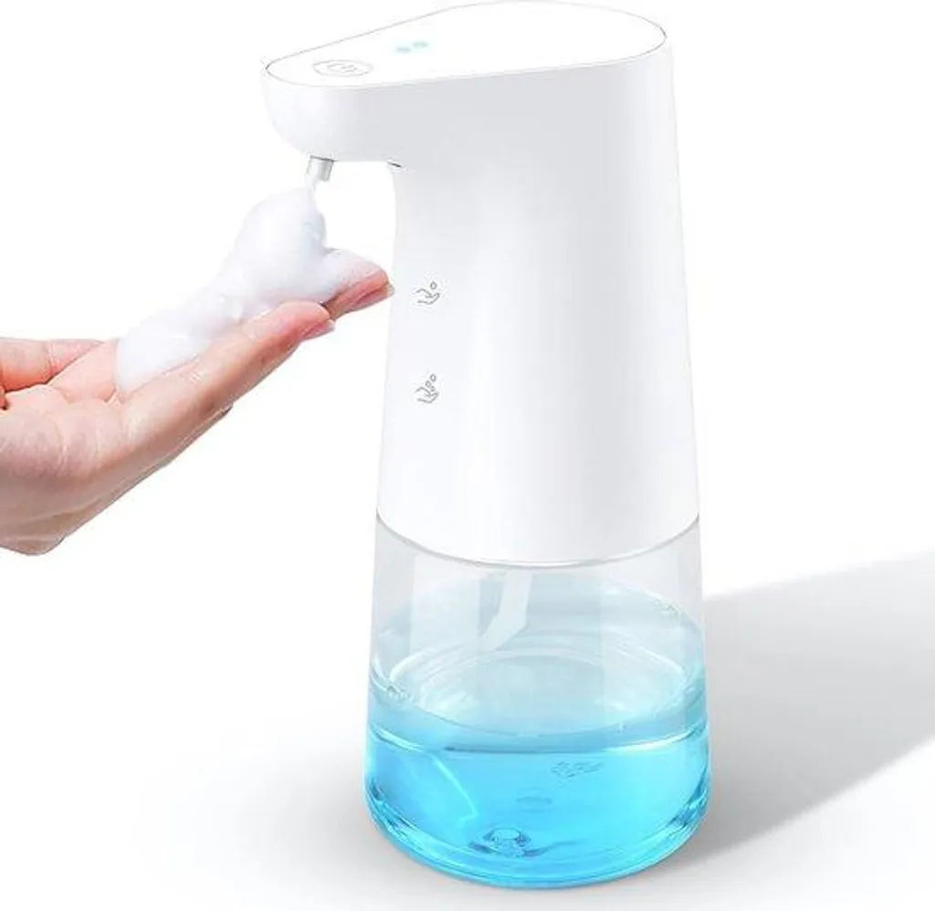 Distributeur automatique savon moussant 400ml étanche et rechargeable