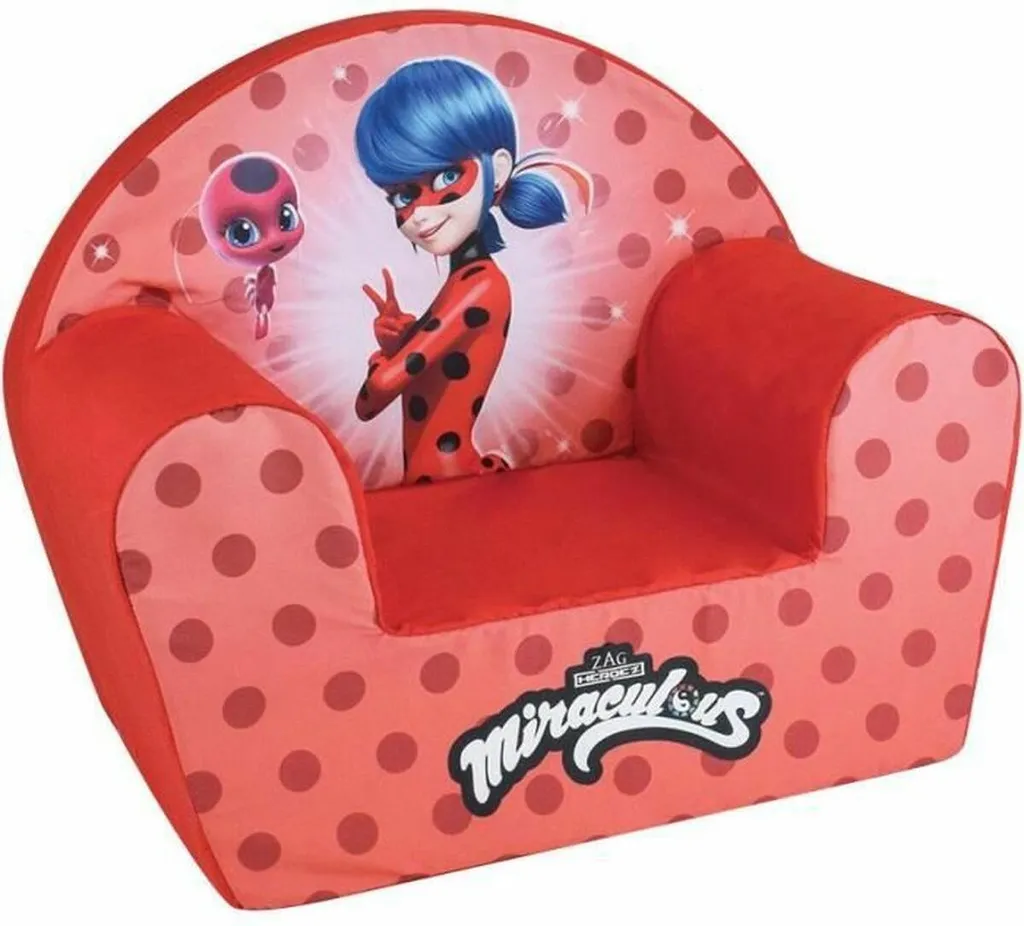 Fauteuil Enfant Fun House Lady Bug 52cm - Assise Moelleuse et Déhoussable