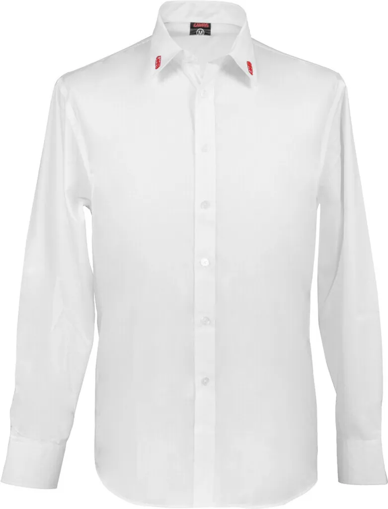 Chemise Classique Blanche pour Homme Manches Longues en Taille XXXL
