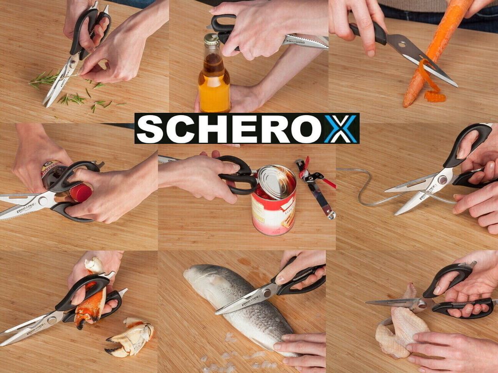 Ultra-scharfe Küchenschere Mit Magnetischem Halter – Aus Edelstahl, Perfekt Für Fleisch, Geflügel Und Mehr