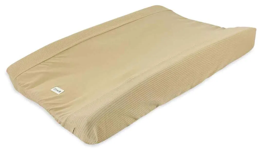 Drap Housse Matelas à Langer 70x45cm Breeze Clay Marron en Coton Doux