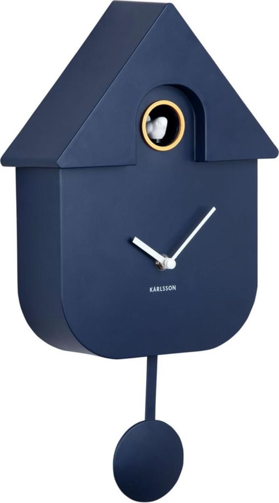 Karlsson - Kuckucksuhr Modern Cuckoo - Blau - 8.5x21.5x41cm Produktbild 