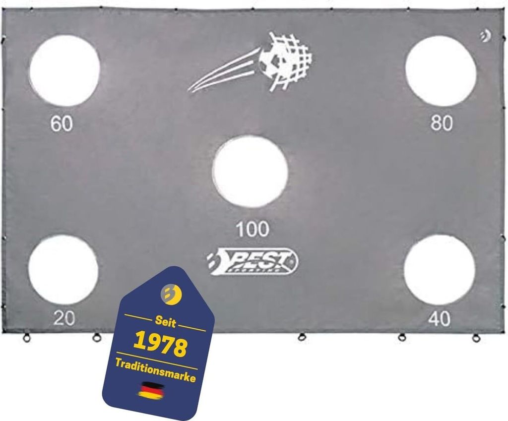 Best Sporting Torwand mit Schusslöchern 193 x 150 cm, für Produktbild 
