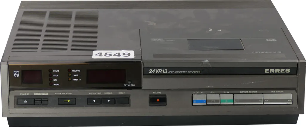 Lecteur Enregistreur Vidéo V2000 Erres 24VR14/04 Système VCC Rare