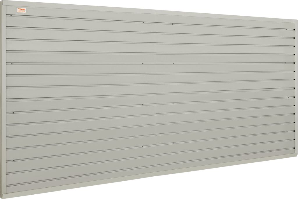 VEVOR 8er-Set Wandpanel Werkzeugwand 243,8x129,1cm Wandpaneel WPC Werkzeughalter Organizer, Lamellenwand Slatwall Stecktafel Pegboard Wandhalterung...