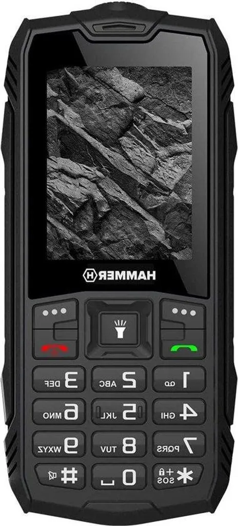 Smartphone antichoc IP68 noir robuste avec gestion double SIM simultanée
