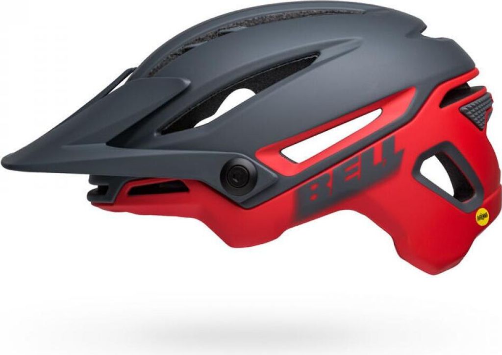 Bell Fahrradhelm Sixer Mips matt grau rot M 55-59 cm