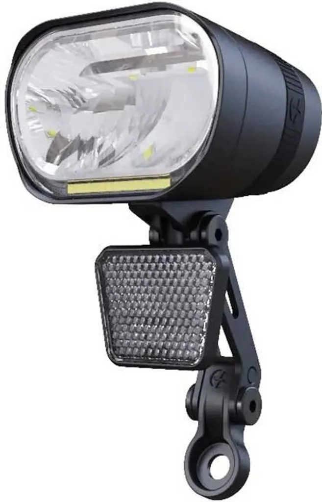 Phare Avant pour Vélo Dynamo Spanninga Axendo 60 Lux Argenté Sécurisé