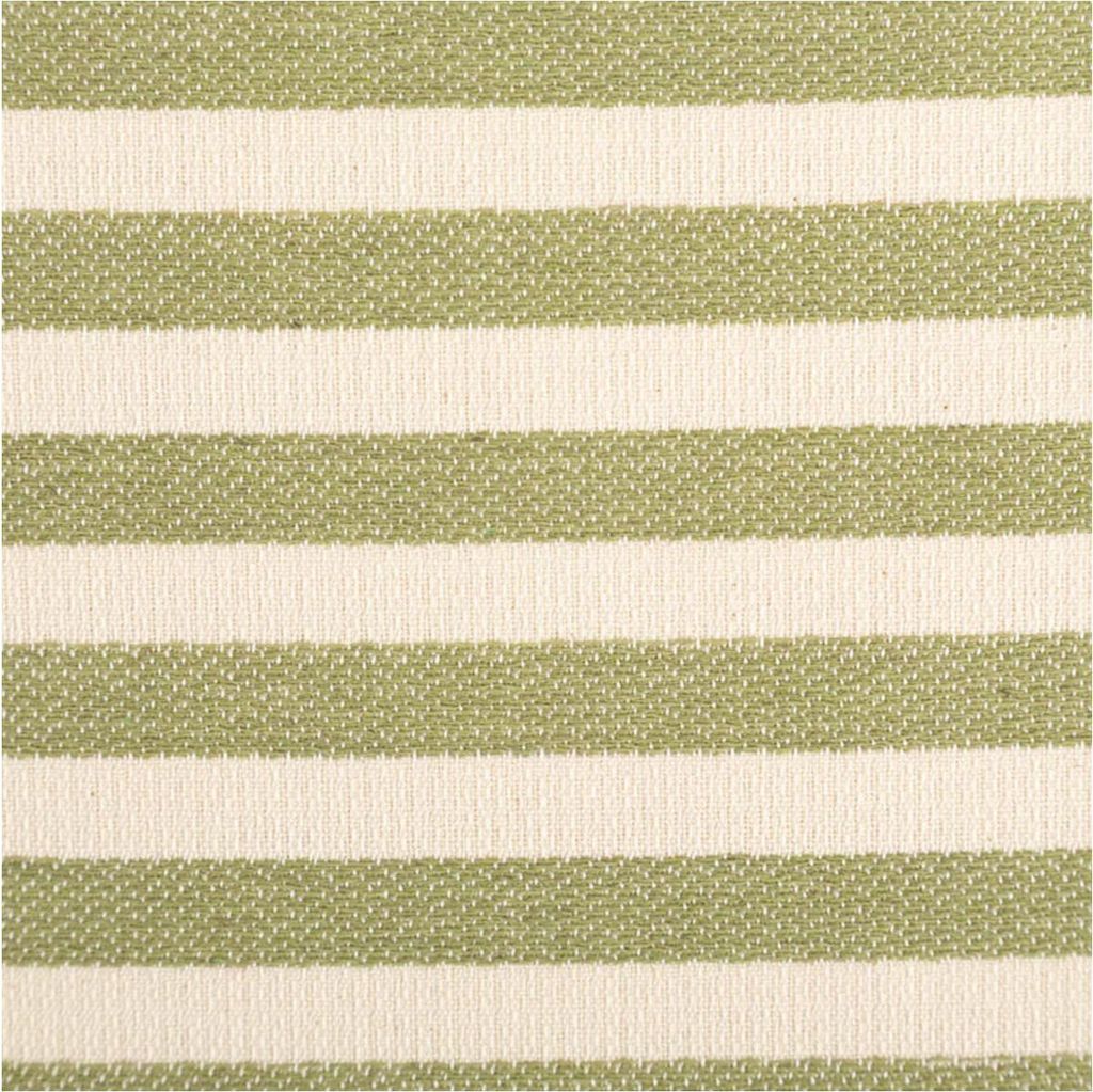 Jacquardstoff Meterware Baumwollstoff Maurs Streifen Natur Grün 2,60m