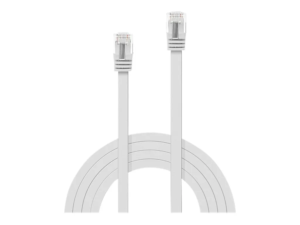 Cavo di Rete Lindy Cat.6 Bianco 3m | Connessione Gigabit Stabile RJ45 - 4