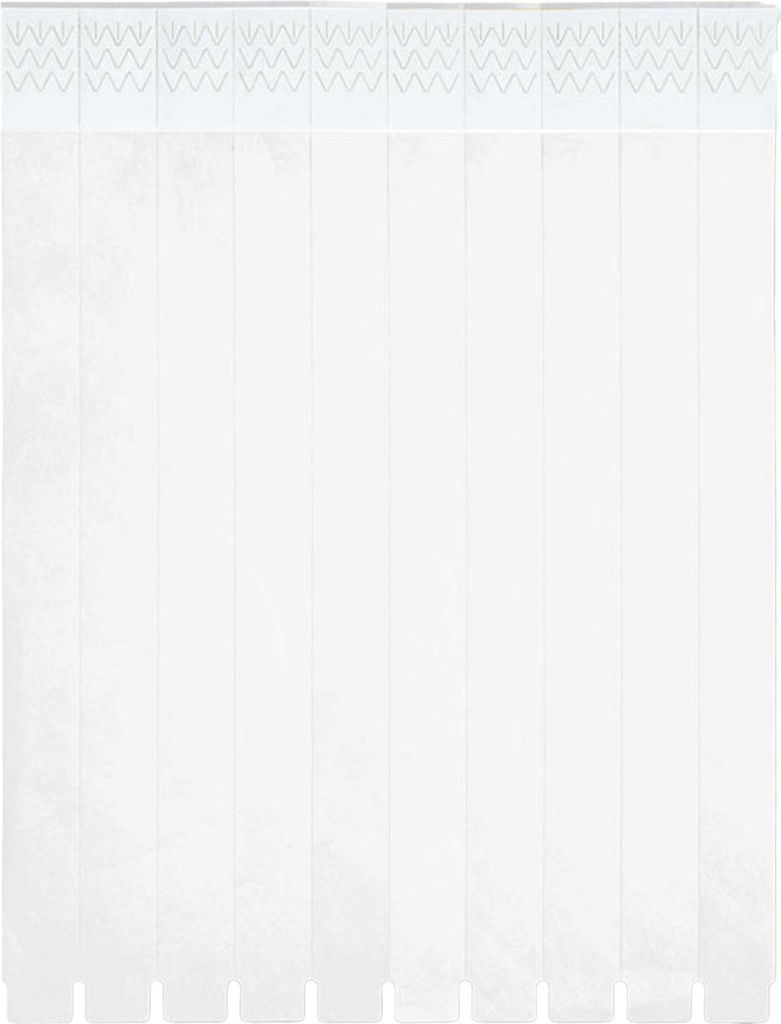 MidOcean - "Tyvek" Armband 10er-Pack MO1314 (Einheitsgröße) (Weiß)