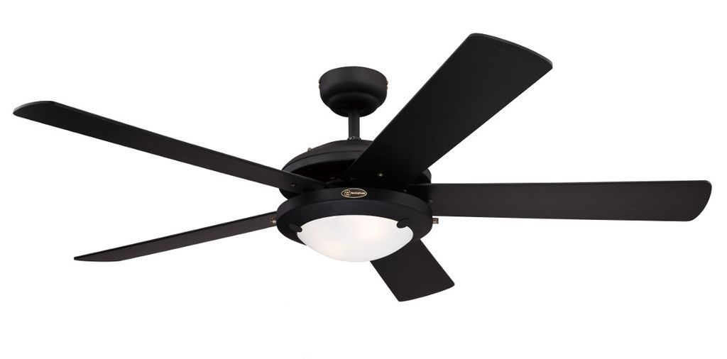 Stropný ventilátor Comet čierny 132 cm s osvetlením a Obrázok produktu 