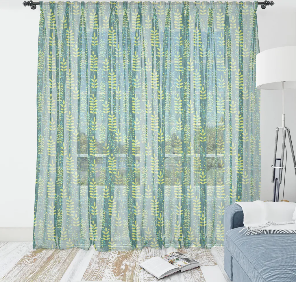 Grande Tenture Murale en Satin Bleu Sarcelle Décoration Nature Abstraite