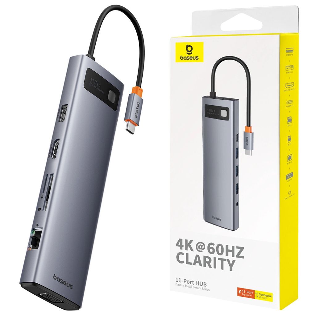 Baseus StarJoy, USB Typ-C, 3.5mm, HDMI, RJ-45, USB 2.0 Produktbild 