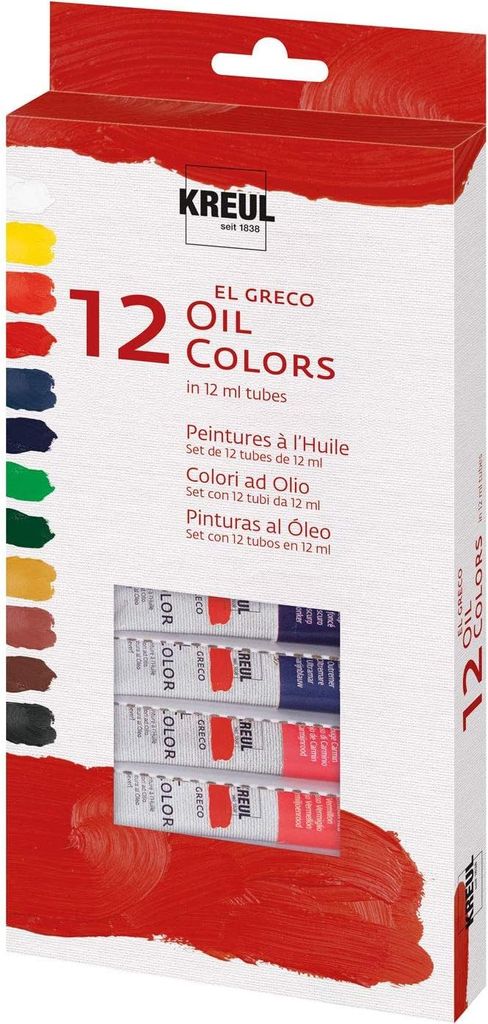 KREUL 26150 - El Greco Ölfarben, Grundausstattung für Produktbild 
