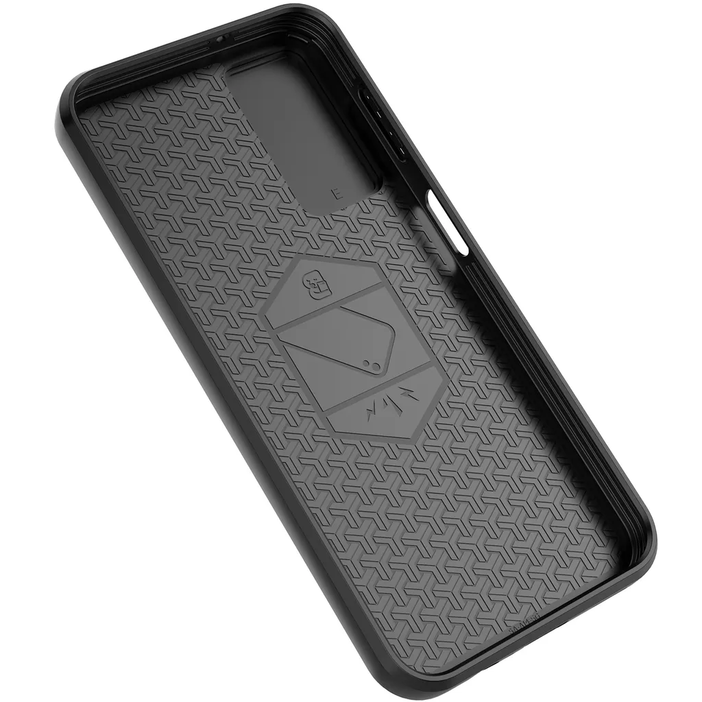 Cover Blindata Samsung S24 Plus: Protezione Fotocamera e Stand Grigio - 7