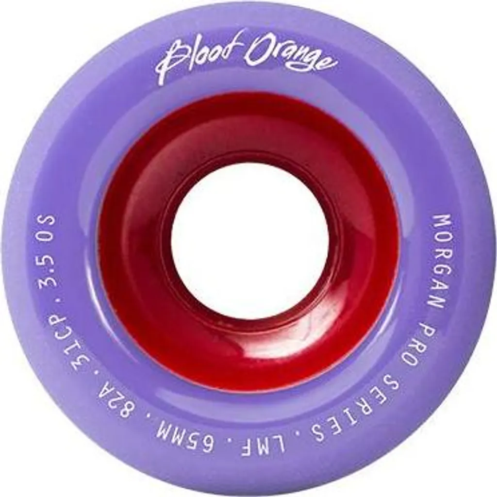 Roues Skateboard 65mm Blood Orange Morgan Pro 82a pour Slides Fluides