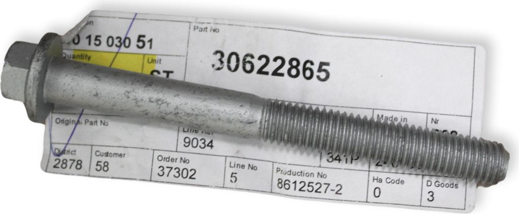 VOLVO S60 V60 S90 V90 XC60 XC90 Lenkgetriebebolzen M10x100 OE 30622865