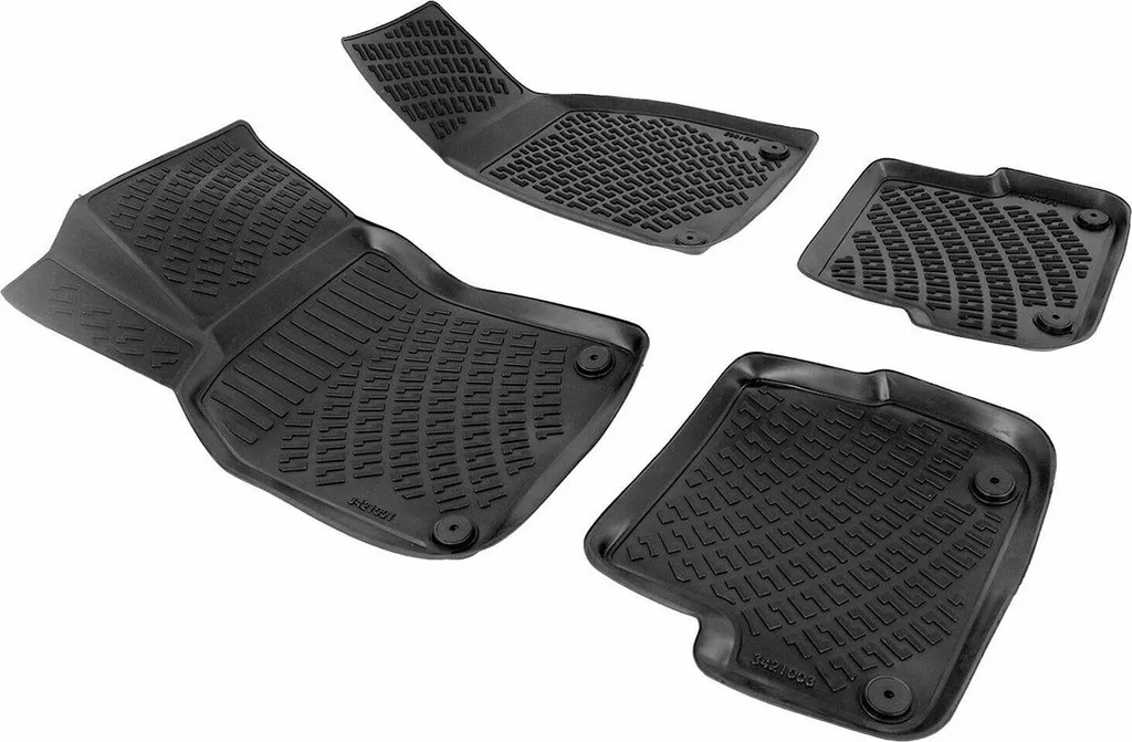 2008-2013 Seat Exeo Tappetini personalizzabili TPE Nero 4 pz