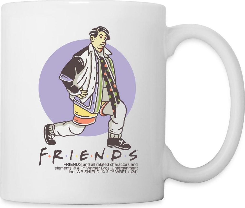 Spreadshirt Friends Joey Trägt Chandlers Kleidung Tasse, One size, Weiß