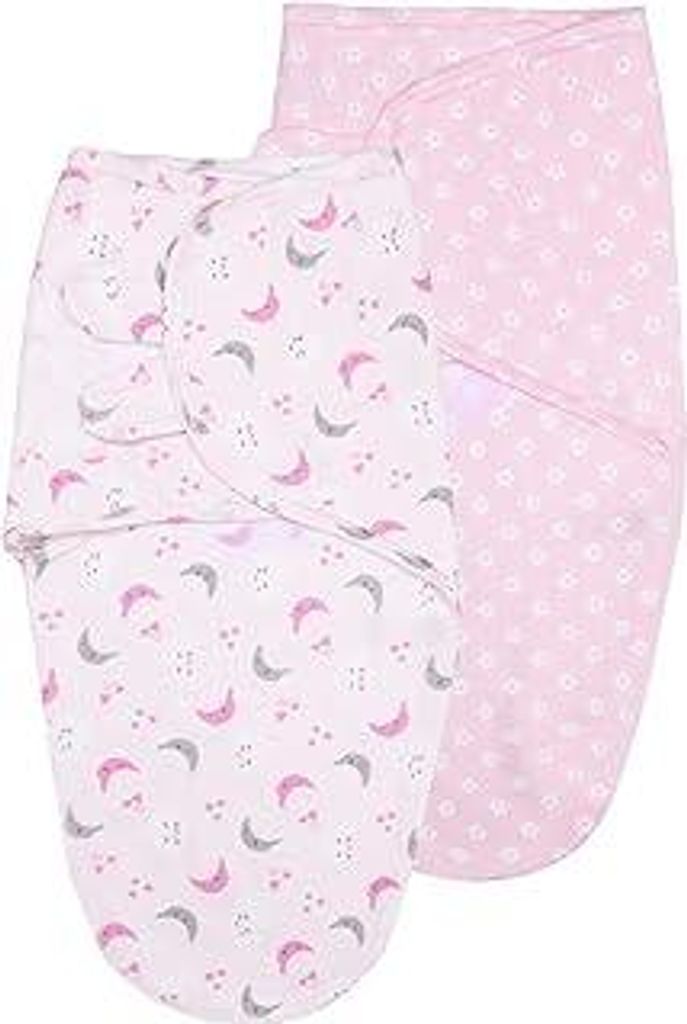 Vicloon Pucksack Baby, 2er Pack Wickel-Decke aus 100% Baumwolle, Sicherheit, Universal Verstellbare, Puckschlafsack für Säuglinge Babys Neugebore...