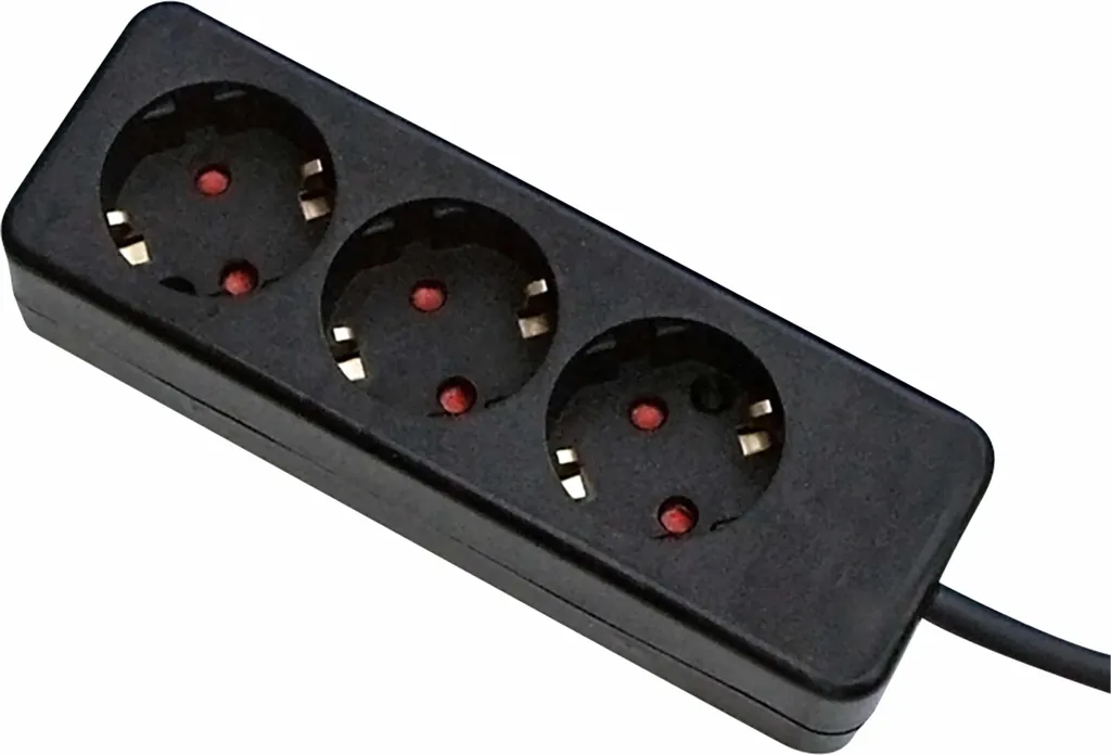 Multipresa Professionale GEBRO 106143 | 3 Vie | H05VV-F 3G1.5 3m