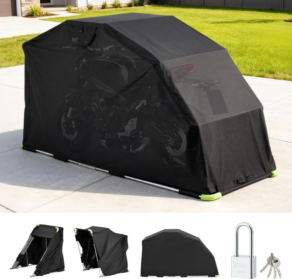 VEVOR Garage per moto, telo coprimoto 2790x1095x1600 mm, Immagine del prodotto 