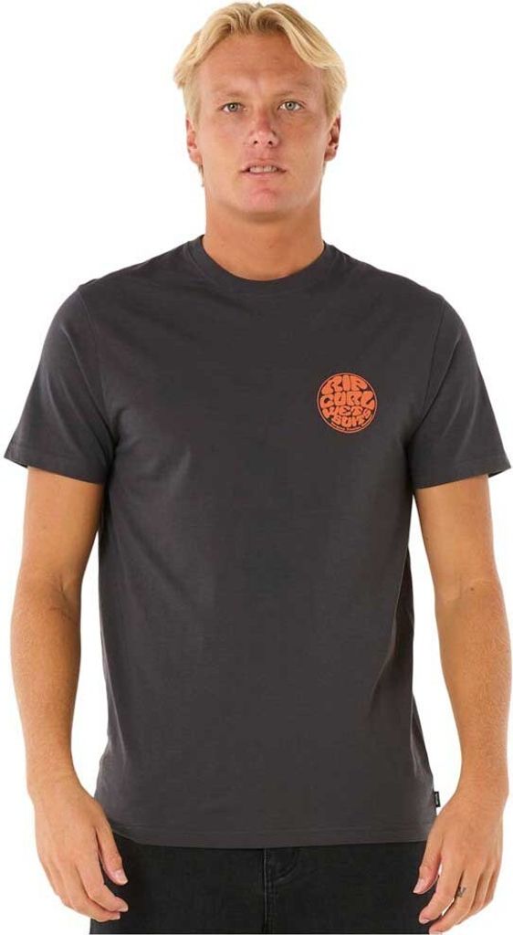 Rip Curl Wettie Icon Kurzarm-t-shirt Schwarz M Mann Schwarz M