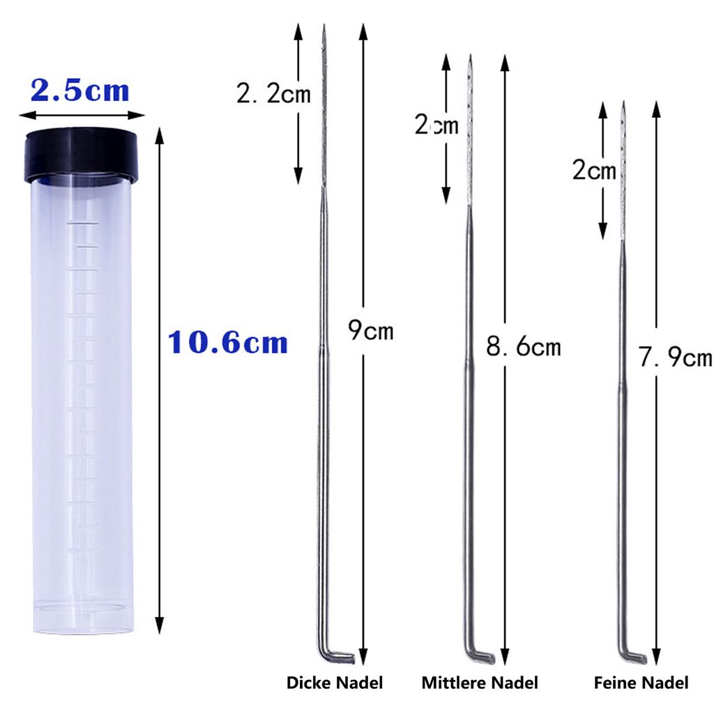 10 Pcs Filznadeln Zum Trockenfilzen, Nadelfilz Set, 3 Produktbild 2