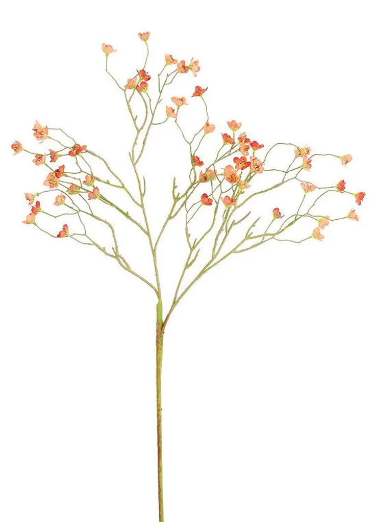 Fleur artificielle Prunus mume rouge 92cm idéal pour grand vase de salon