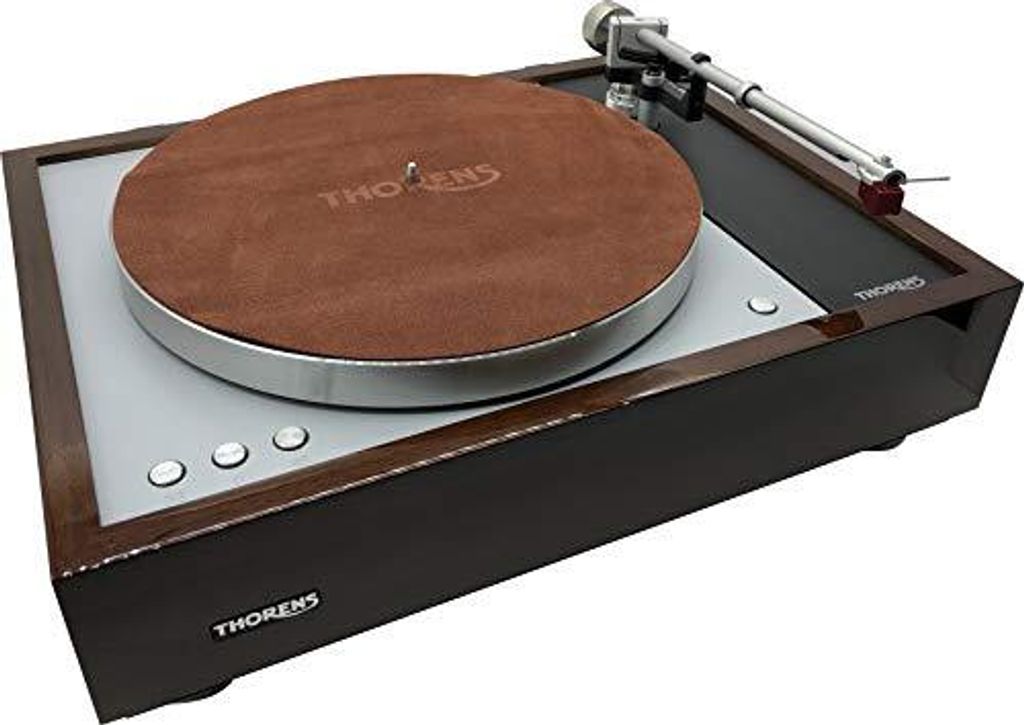 Thorens Leder Auflagematte braun