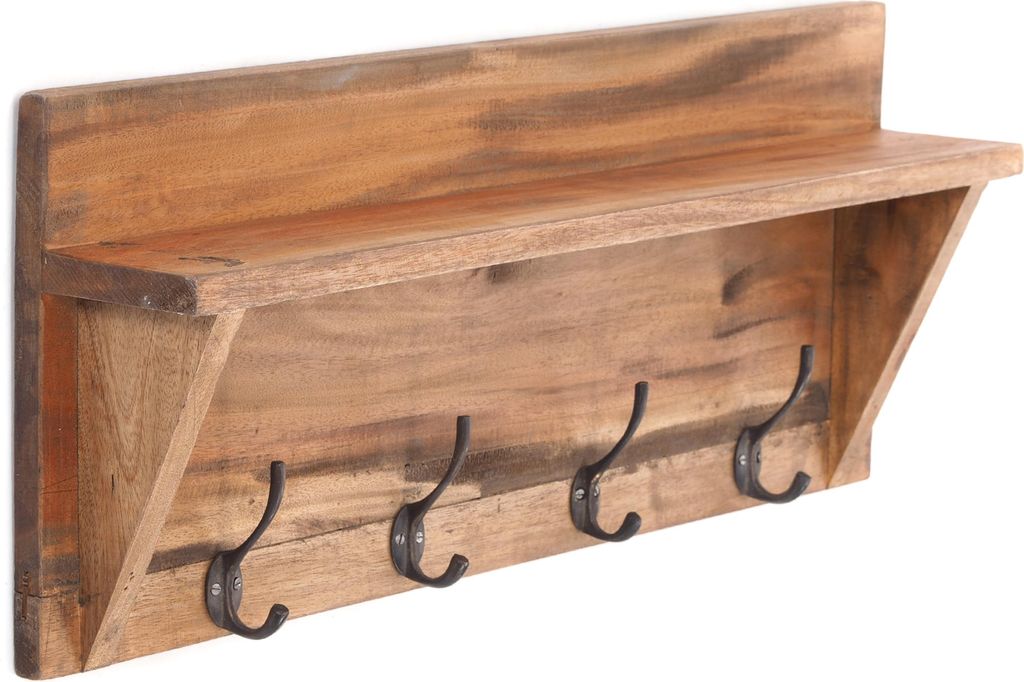 WANDGARDEROBE MIT REGAL "VINTAGE" | 60x26cm (BxH)  | Produktbild 