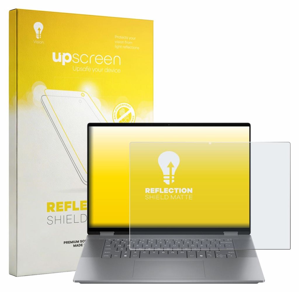 upscreen Schutzfolie für HP OmniBook X Flip 2-in-1 AI 16-cc0796ngx Displayschutz Displayschutzfolie Folie Matt Entspiegelungsfolie