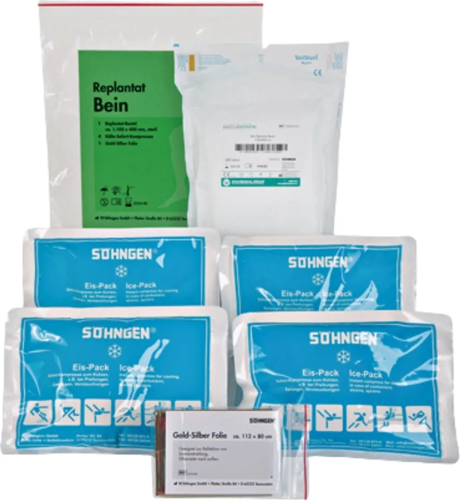 Kit d'urgence pour greffe Söhngen Grand Modèle pour Jambe - Complet