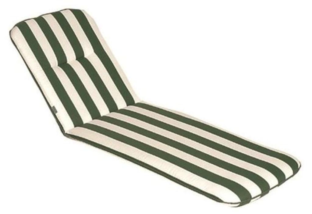 PRIVATE GARDEN Sonnenliegenauflage CANCALE Grün 184x59x5,5cm