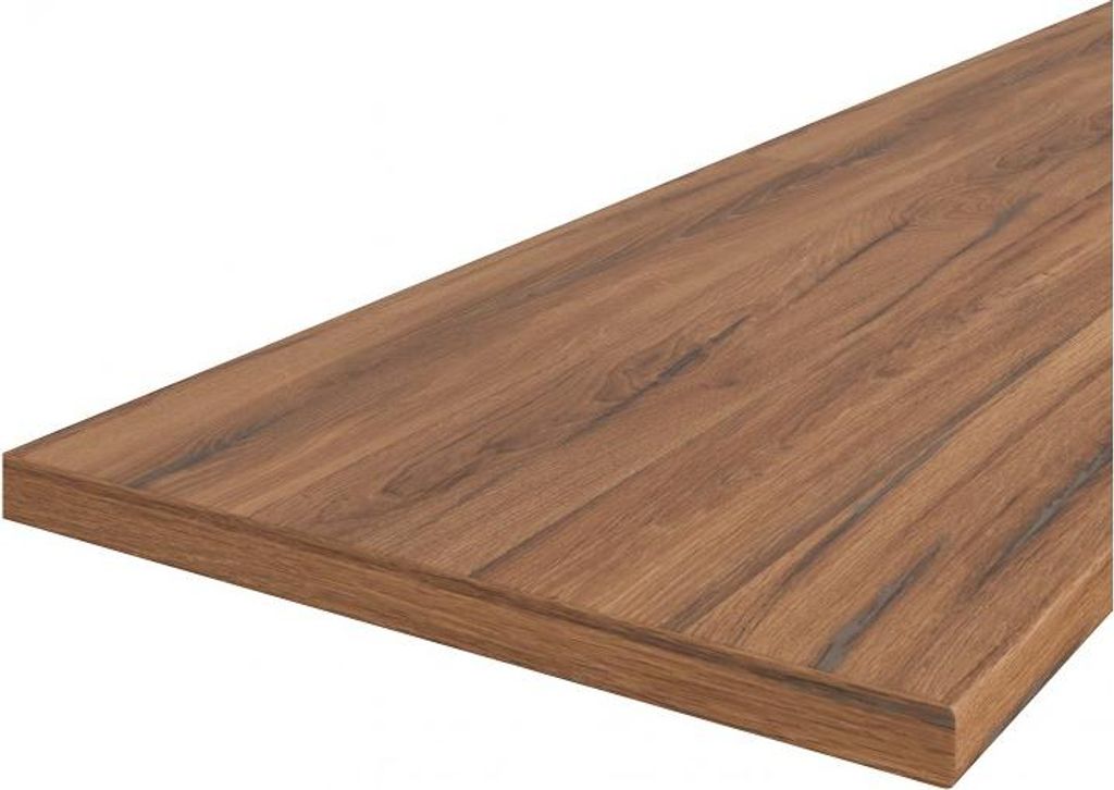 Küchenarbeitsplatte JAIDA 4 - 350x120x3,8 cm, Estana-Eiche dunkel