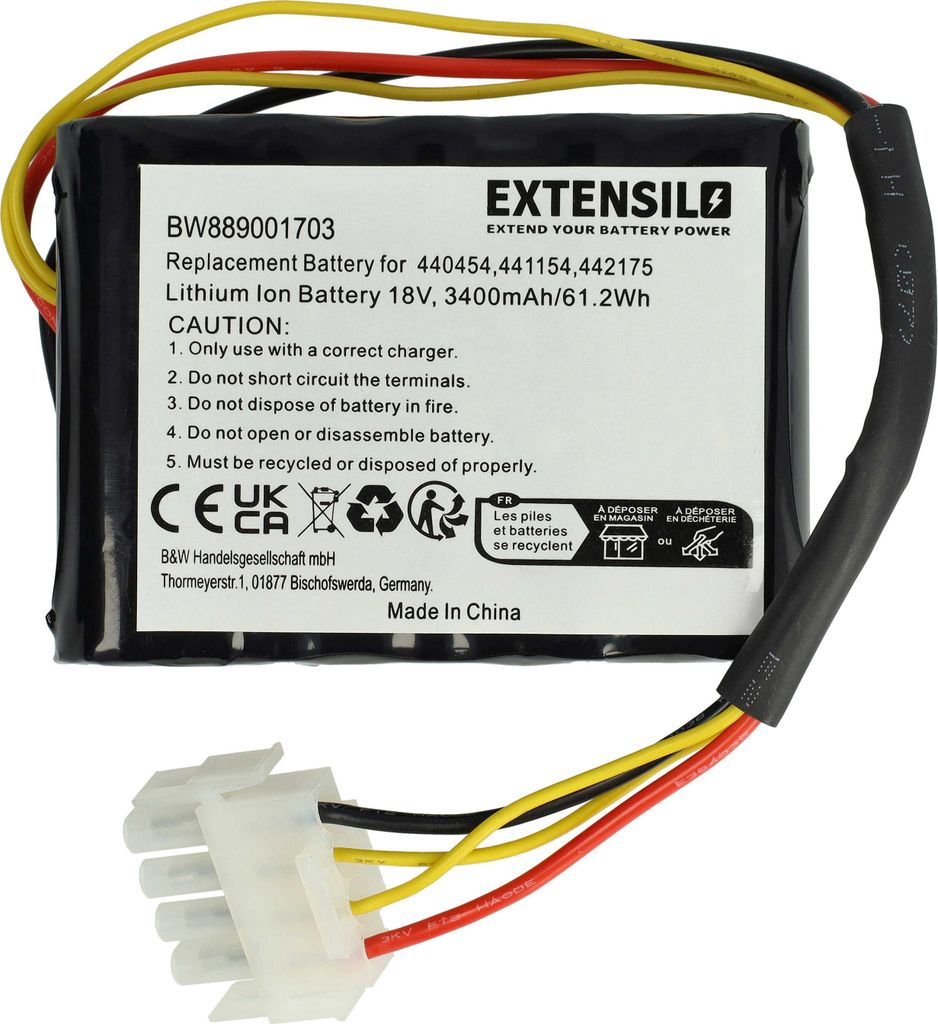 EXTENSILO Akku kompatibel mit AL-KO Robolinho 550 W, 500 E Produktbild 