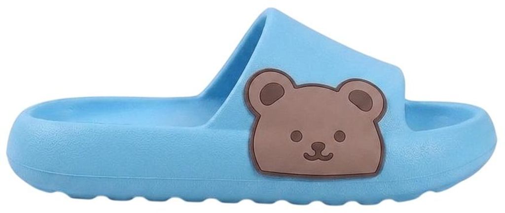 Damen Slippers Badeschuhe Mit Teddybärmuster Karin Blau Gr.40/41