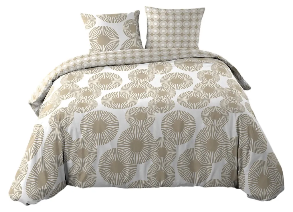 Housse de couette fleurie Nabula parure de lit complète pour chambre adulte