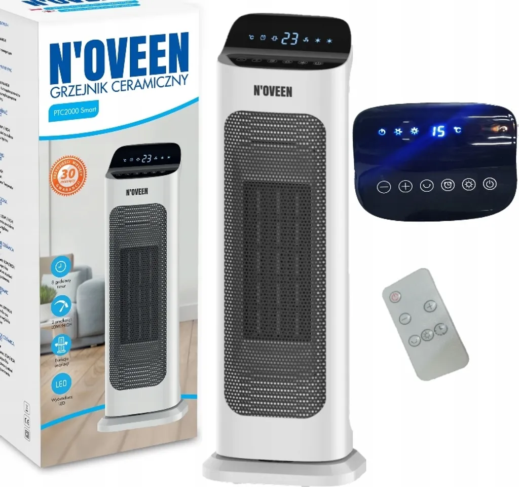 Chauffage d'appoint pour salon et bureau - NOVEEN PTC2000 SMART 2000W - 11