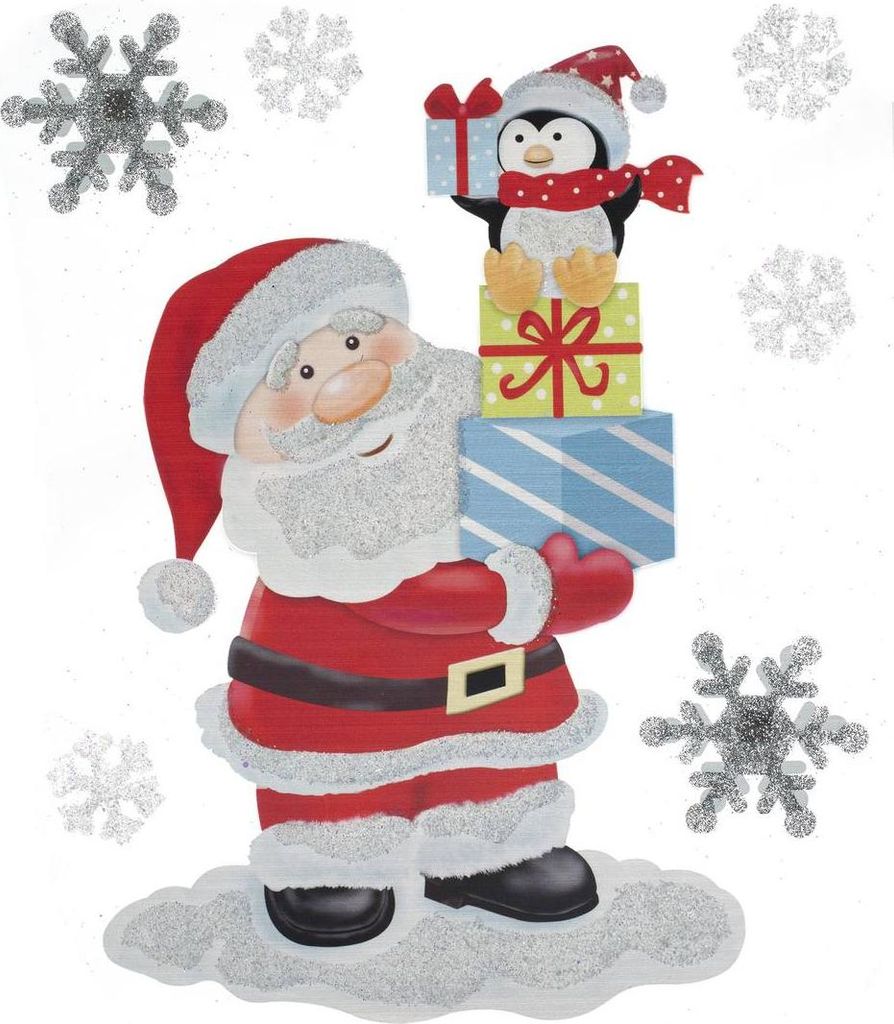 Pop up santa claus und company aufkleber - Feeric Lights & Christmas