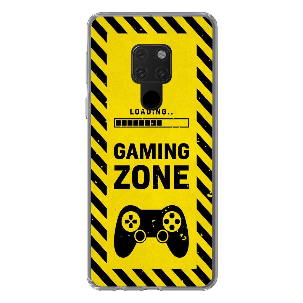 MuchoWow Handyhülle Schutzhülle Hülle für Huawei P40 Lite Spiele - Zitate - Controller - Spielzone - Spiel Silikon Softcase Handy Hülle - Handy