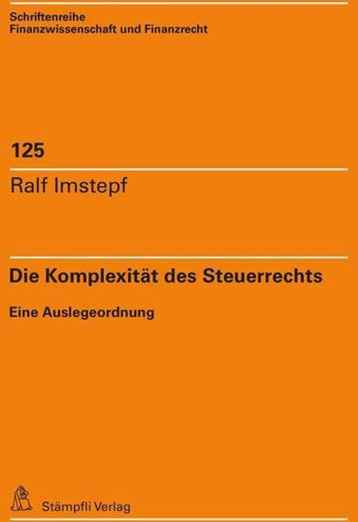 Die Komplexität des Steuerrechts