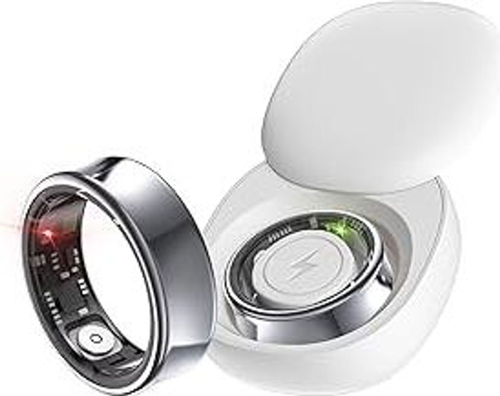 Smart Ring Schrittzähler Fitnesstracker Fitness Ring Tracker Android IOS Smartringe für Herren Damen Schlaftracker Pulsmesser Aktivitätstracker ...