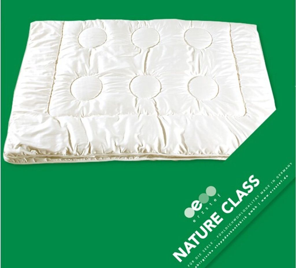 Steppbett Merino Wolle 240x220 Übergröße Bettdecke Baumwollsatin
