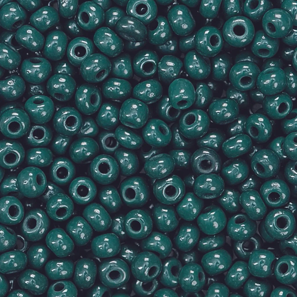 Perles de Bohème 2,5 mm vert sapin haute qualité pour tissage de bijoux