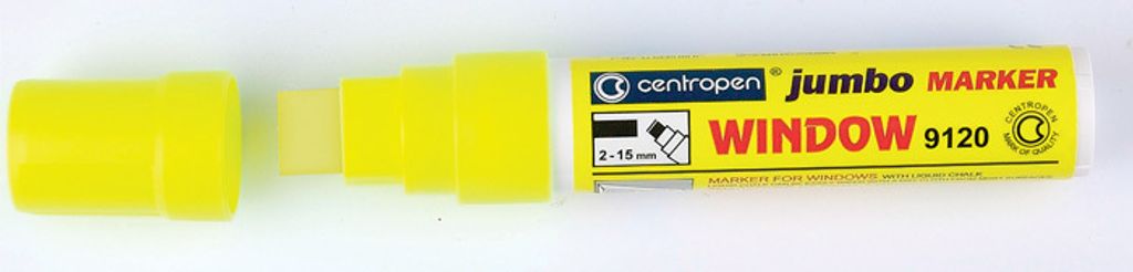 Centropen 9120 Jumbo Fenstermarker - gelb
