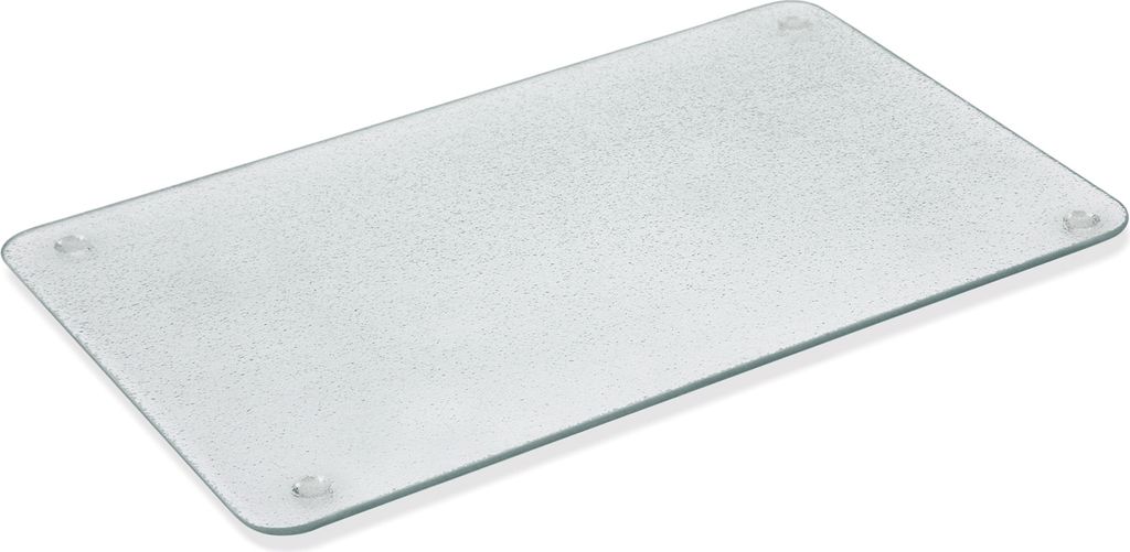 Schneidbrett Glas 50 x 40 x 0,4 cm Anti-Rutsch-Pads Produktbild 