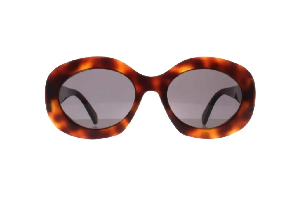Lunettes CELINE CL40292U en acétate havane et verres solaires gris