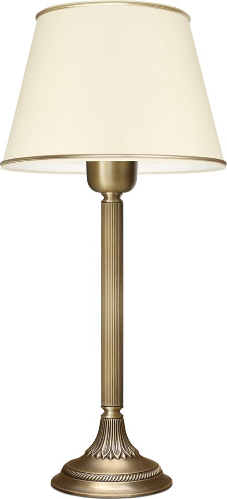 Messing Nachttischlampe minimalistisch designer klare Linien moderne Räume Schreibtischbeleuchtung Goldpatina H43cm Ø20cm E27 handgefertigt besch...